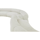 Meridian Bale Cream Chenille Fabric Modular Sofa IMAGE 7