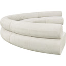 Meridian Bale Cream Chenille Fabric Modular Sofa IMAGE 7
