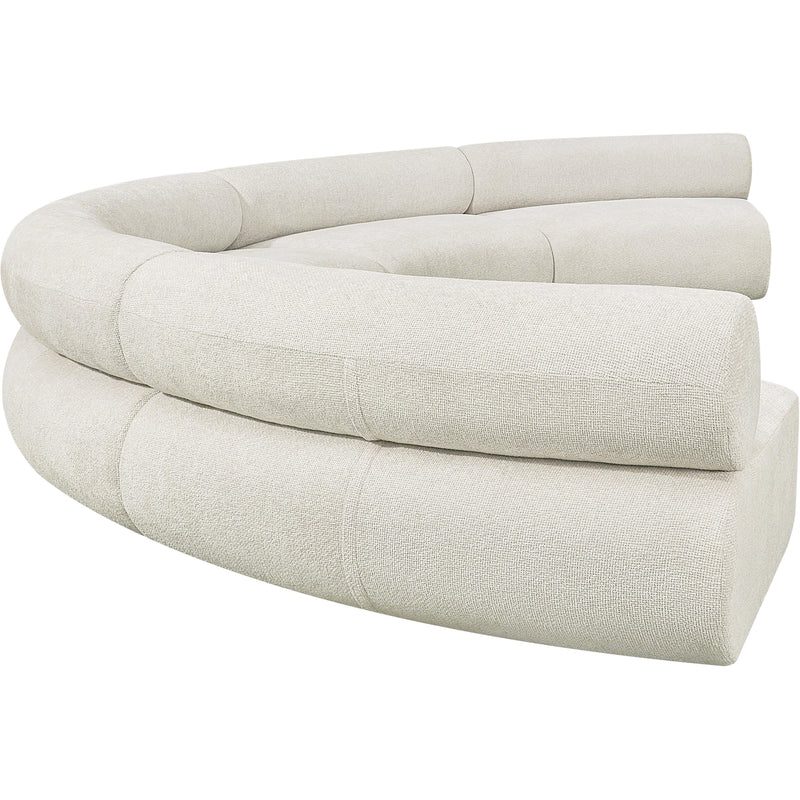 Meridian Bale Cream Chenille Fabric Modular Sofa IMAGE 7