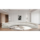 Meridian Bale Cream Chenille Fabric Modular Sofa IMAGE 2