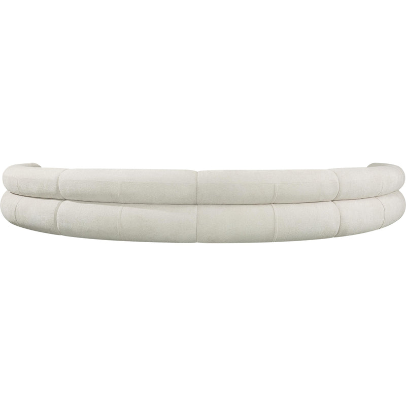 Meridian Bale Cream Chenille Fabric Modular Sofa IMAGE 3