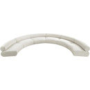 Meridian Bale Cream Chenille Fabric Modular Sofa IMAGE 5