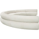 Meridian Bale Cream Chenille Fabric Modular Sofa IMAGE 7