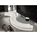 Meridian Bale Cream Chenille Fabric Modular Sofa IMAGE 2