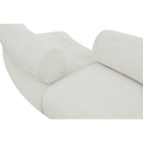 Meridian Bale Cream Chenille Fabric Modular Sofa IMAGE 8