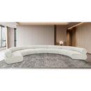 Meridian Bale Cream Chenille Fabric Modular Sofa IMAGE 2