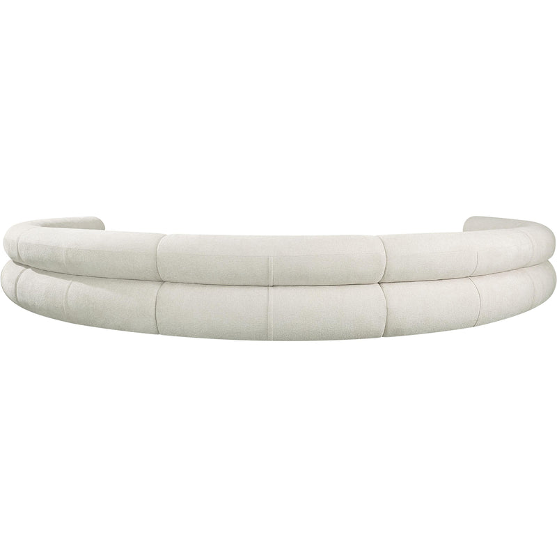Meridian Bale Cream Chenille Fabric Modular Sofa IMAGE 3