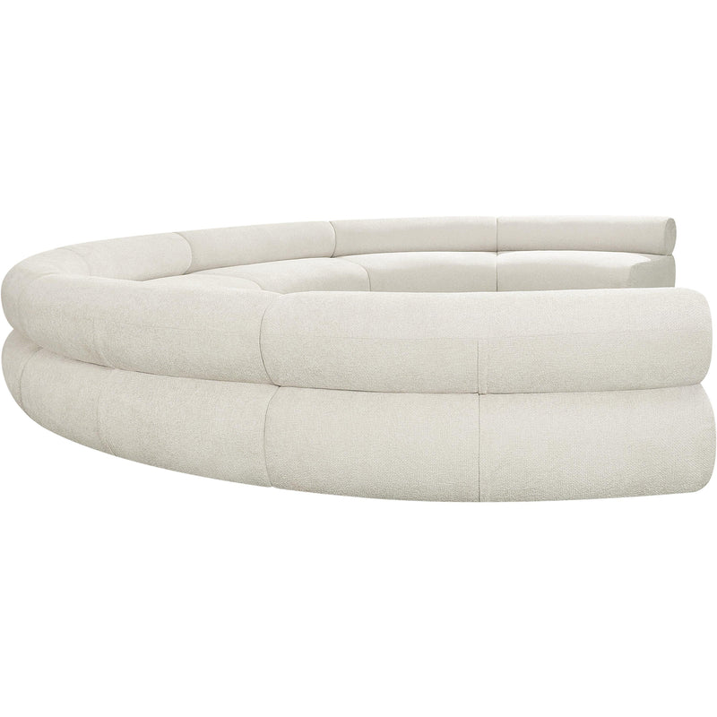 Meridian Bale Cream Chenille Fabric Modular Sofa IMAGE 7