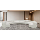 Meridian Bale Cream Chenille Fabric Modular Sofa IMAGE 2