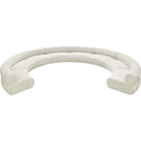 Meridian Bale Cream Chenille Fabric Modular Sofa IMAGE 5