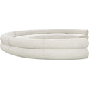 Meridian Bale Cream Chenille Fabric Modular Sofa IMAGE 7