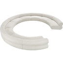 Meridian Bale Cream Chenille Fabric Modular Sofa IMAGE 6