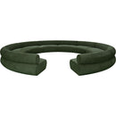 Meridian Bale Green Chenille Fabric Modular Sofa IMAGE 4