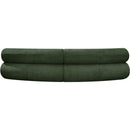 Meridian Bale Green Chenille Fabric Modular Sofa IMAGE 3