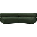 Meridian Bale Green Chenille Fabric Modular Sofa IMAGE 4