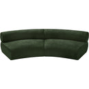 Meridian Bale Green Chenille Fabric Modular Sofa IMAGE 5