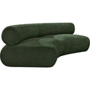 Meridian Bale Green Chenille Fabric Modular Sofa IMAGE 6