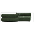 Meridian Bale Green Chenille Fabric Modular Sofa IMAGE 10