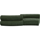 Meridian Bale Green Chenille Fabric Modular Sofa IMAGE 3