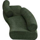 Meridian Bale Green Chenille Fabric Modular Sofa IMAGE 6
