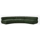 Meridian Bale Green Chenille Fabric Modular Sofa IMAGE 12