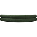 Meridian Bale Green Chenille Fabric Modular Sofa IMAGE 3