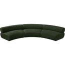Meridian Bale Green Chenille Fabric Modular Sofa IMAGE 5