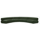 Meridian Bale Green Chenille Fabric Modular Sofa IMAGE 11