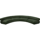 Meridian Bale Green Chenille Fabric Modular Sofa IMAGE 5
