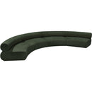 Meridian Bale Green Chenille Fabric Modular Sofa IMAGE 6