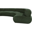 Meridian Bale Green Chenille Fabric Modular Sofa IMAGE 8
