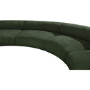 Meridian Bale Green Chenille Fabric Modular Sofa IMAGE 9