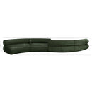 Meridian Bale Green Chenille Fabric Modular Sofa IMAGE 9