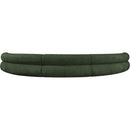 Meridian Bale Green Chenille Fabric Modular Sofa IMAGE 3