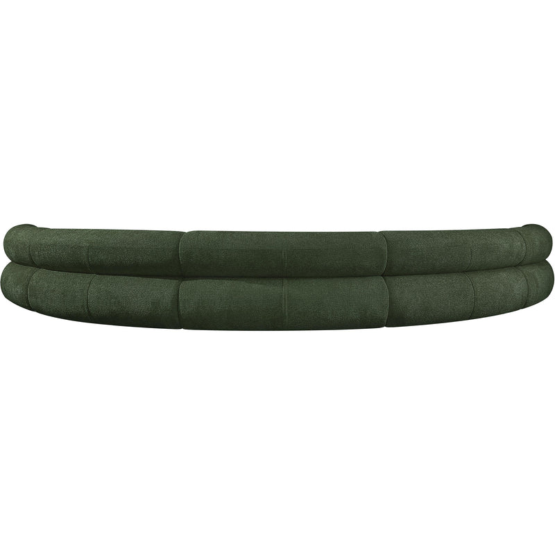 Meridian Bale Green Chenille Fabric Modular Sofa IMAGE 3