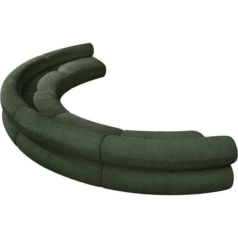 Meridian Bale Green Chenille Fabric Modular Sofa IMAGE 6