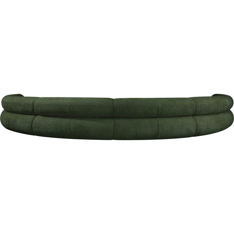 Meridian Bale Green Chenille Fabric Modular Sofa IMAGE 3