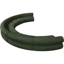 Meridian Bale Green Chenille Fabric Modular Sofa IMAGE 6