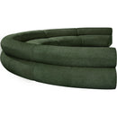 Meridian Bale Green Chenille Fabric Modular Sofa IMAGE 7