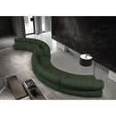 Meridian Bale Green Chenille Fabric Modular Sofa IMAGE 2