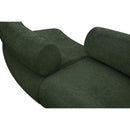 Meridian Bale Green Chenille Fabric Modular Sofa IMAGE 8