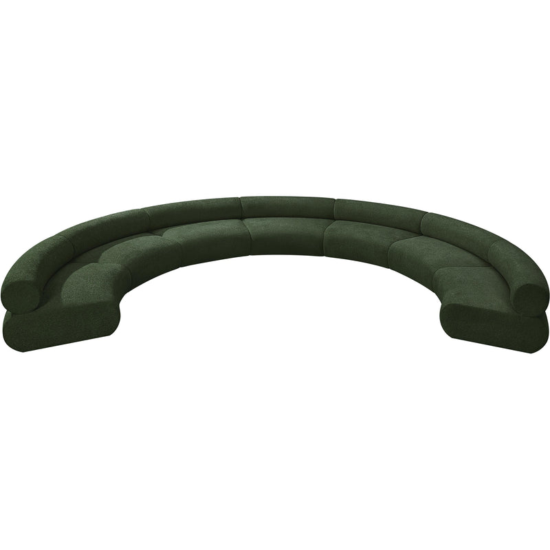 Meridian Bale Green Chenille Fabric Modular Sofa IMAGE 5