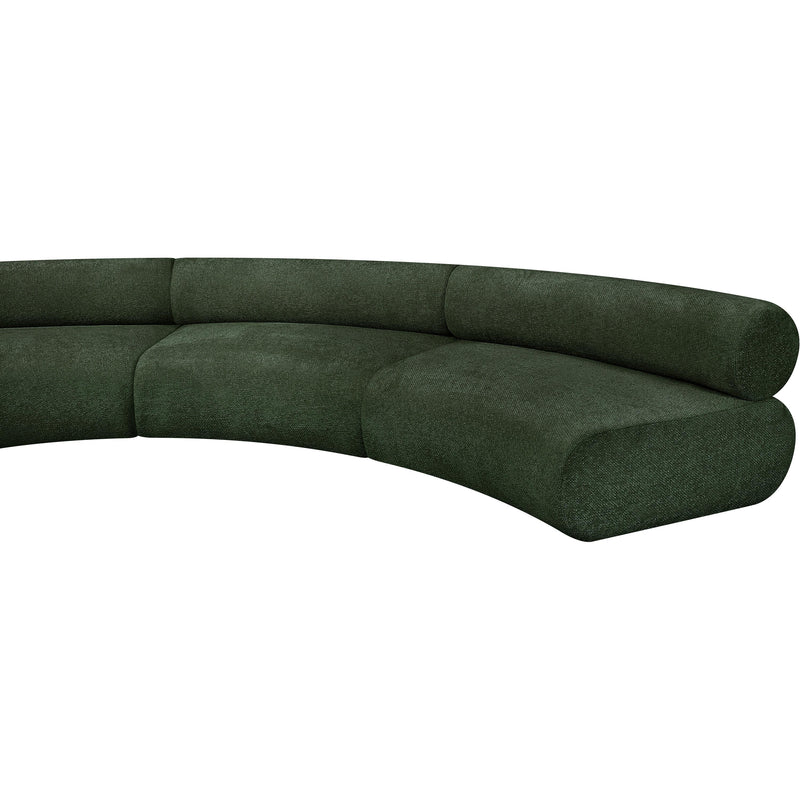 Meridian Bale Green Chenille Fabric Modular Sofa IMAGE 8