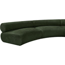 Meridian Bale Green Chenille Fabric Modular Sofa IMAGE 9