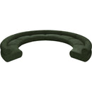 Meridian Bale Green Chenille Fabric Modular Sofa IMAGE 5