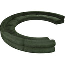 Meridian Bale Green Chenille Fabric Modular Sofa IMAGE 6