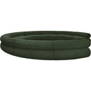 Meridian Bale Green Chenille Fabric Modular Sofa IMAGE 7