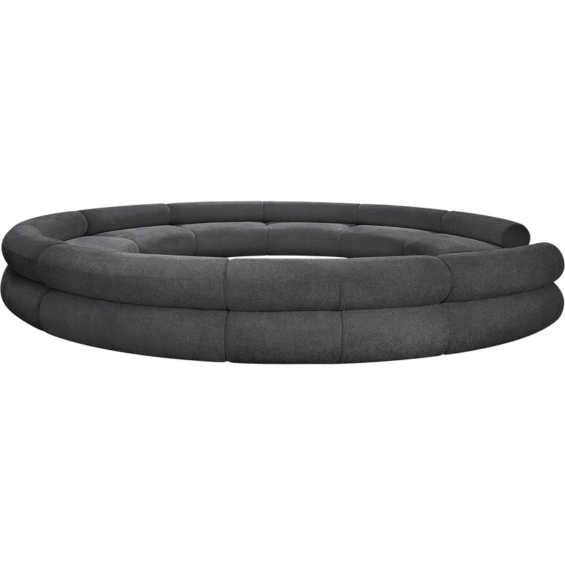 Meridian Bale Grey Chenille Fabric Modular Sofa IMAGE 7