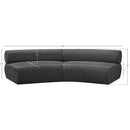 Meridian Bale Grey Chenille Fabric Modular Sofa IMAGE 11