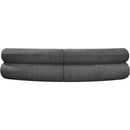 Meridian Bale Grey Chenille Fabric Modular Sofa IMAGE 3